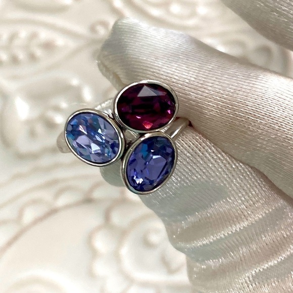 Amethyst Tanzanite Lavender Haze Gemstone Oval Cluster...